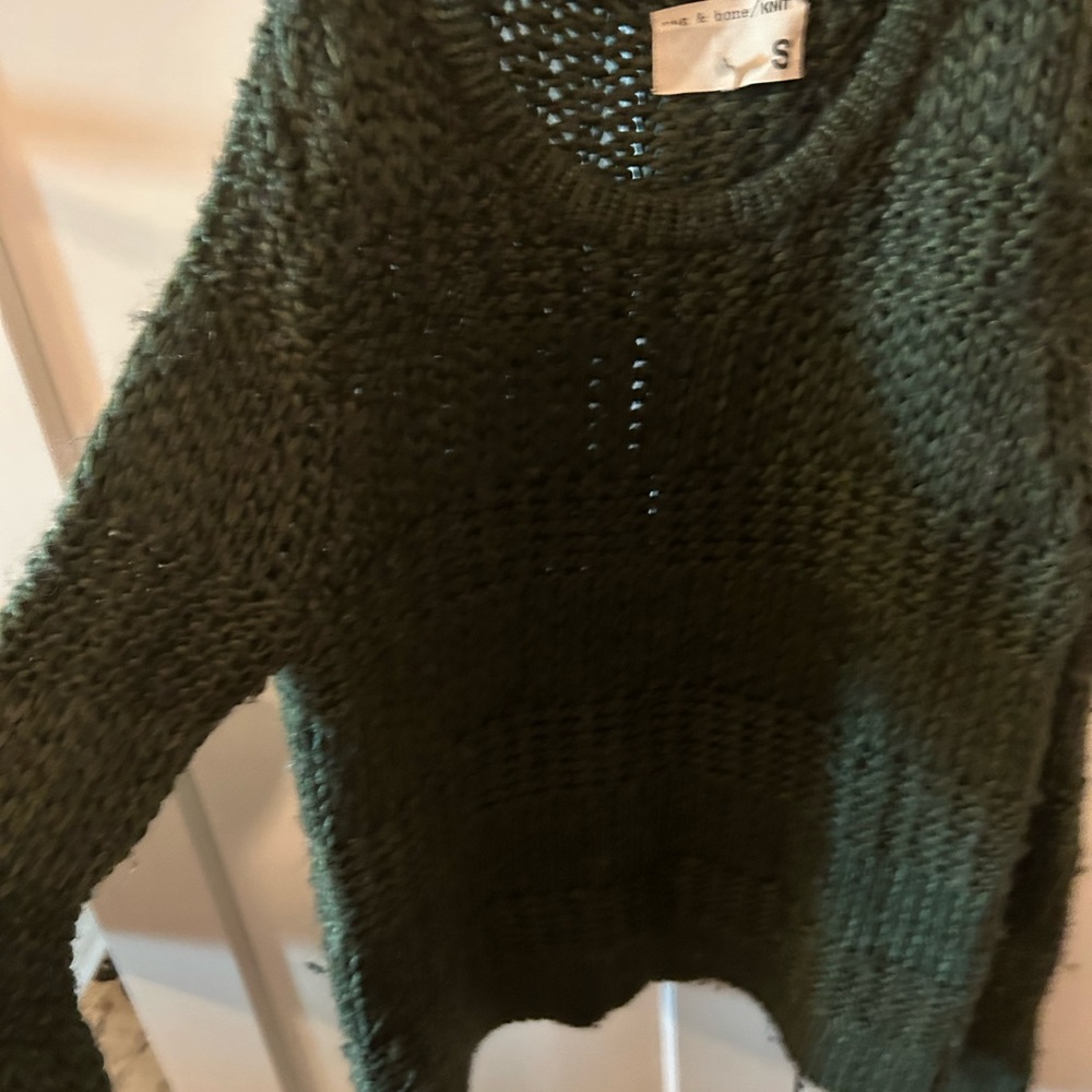 Rag&Bone green wool sweater small